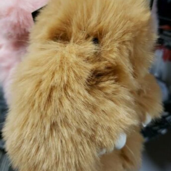 Furry Bunny Rabbit Plush Keychain - Picture 2 of 11